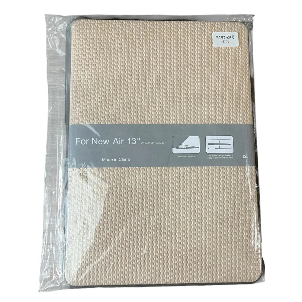 NWT Basket Cream Laptop Sleeve for 13-inch MacBook Air